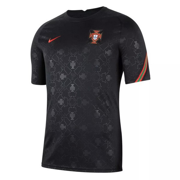 Trainingsshirt Portugal 2021-22 Schwarz Fussballtrikots Günstig